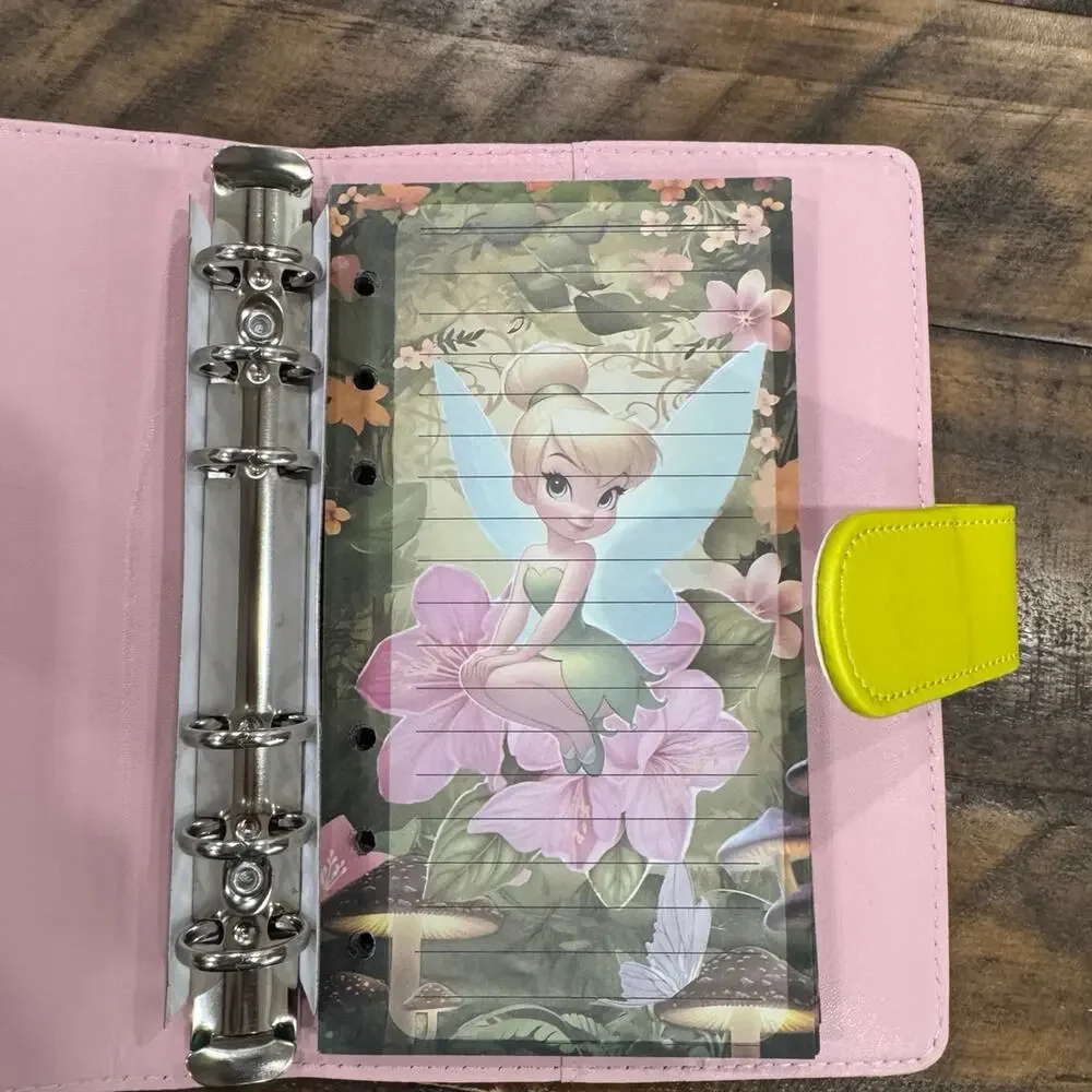 Tinkerbell A6 6 Ring Binder & Paper